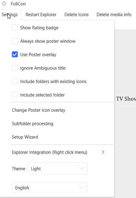 API Keys settings in FoliCon API Keys settings in FoliCon