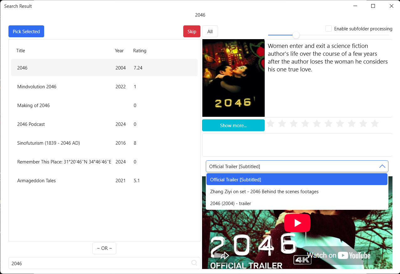 Multiple video trailers in Poster Mode Multiple video trailers in Poster Mode