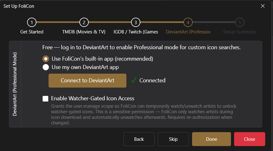 DeviantArt OAuth login