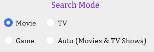search modes